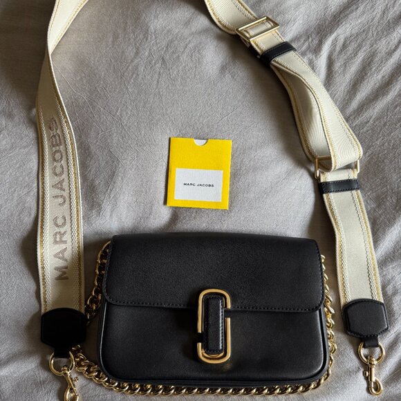 Marc Jacobs The J Marc Shoulder Bag - Black Leather - Picture 8 of 9